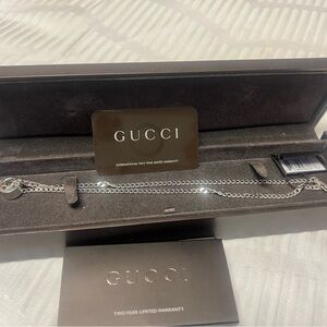 Authentic Gucci Silver Chain Necklace